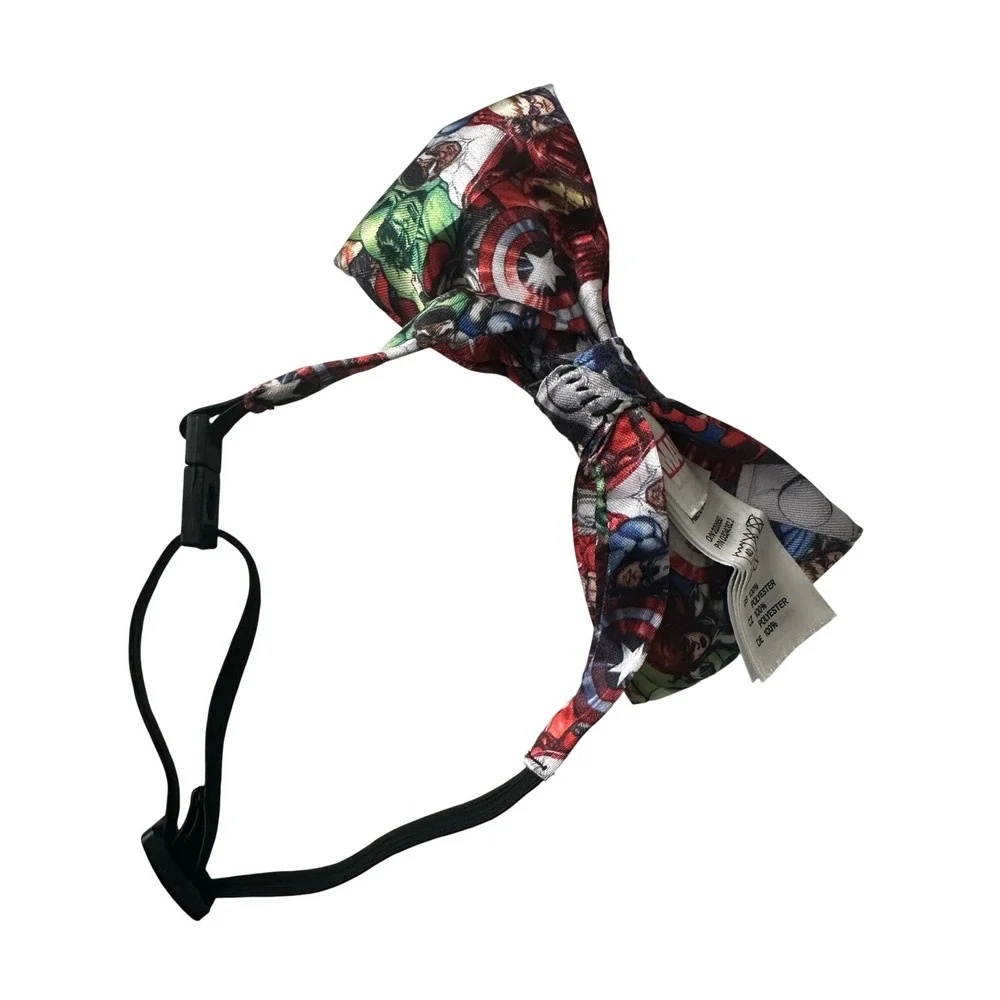 Marvel Avengers Kids Bow Tie H&M Comic Book Print Adjustable Pre-Tied Multicolor
